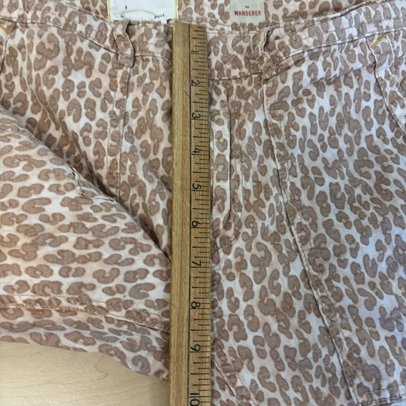 Anthropologie Wanderer Cropped Utility Pants‎ Animal Print Size 28 - Picture 13 of 13